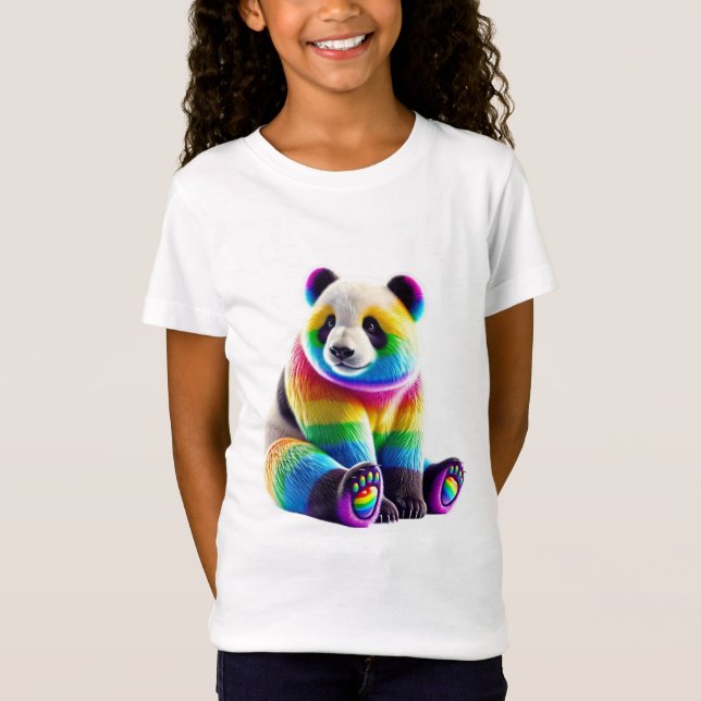 Camiseta Cute Rainbow Panda (Frente)