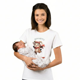 Camiseta Cute Ram Winter Baby Shower T-Shirt