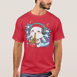 Camiseta Cute Ramen Aolotl Japonês Nodles Boys Girl