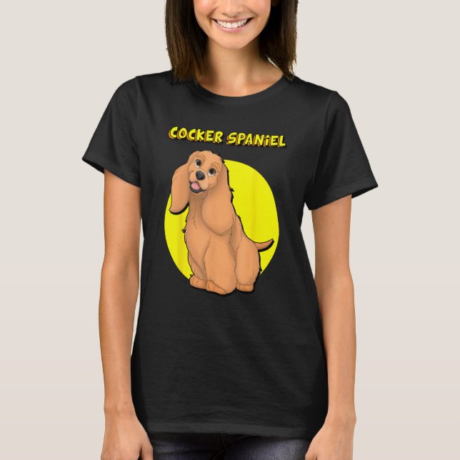 Camiseta Cute Red Cocker Spaniel (Frente)