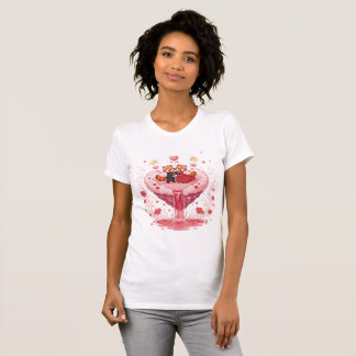 Camiseta Cute Red Panda Couple Romantic Valentine T-Shirt