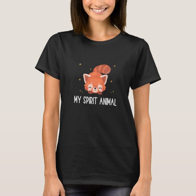 Camiseta Cute Red Panda    Red Panda My Spirit Animal (Frente)