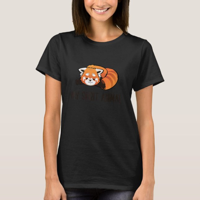 Camiseta Cute Red Panda    Red Panda My Spirit Animal 1 (Frente)