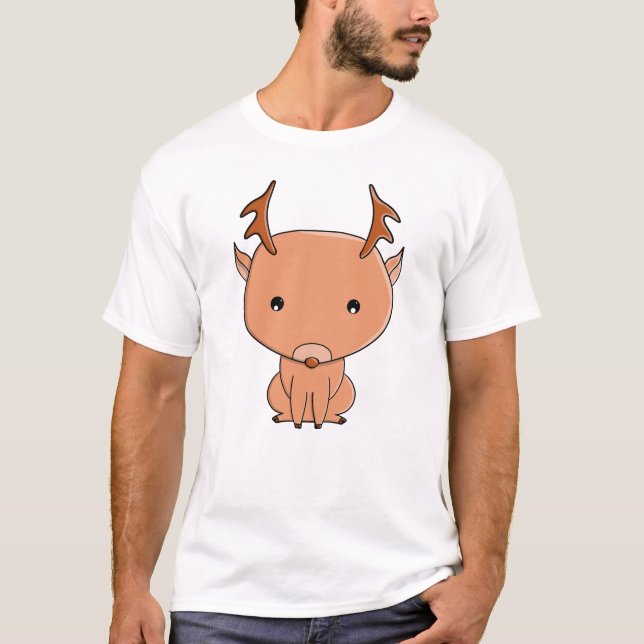 Camiseta Cute Reindeer (Frente)