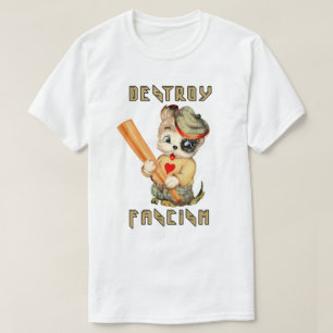Camiseta Cute Retro Puppy - Destruir fascismo