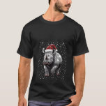Camiseta Cute Rhino Christmas Santa Hat Rhinoceros Xmas Paj<br><div class="desc">Cute Rhino Christmas Santa Hat Rhinoceros Xmas Pajama V Pescoço</div>