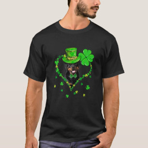 Camiseta Cute Rottweiler Saint Patrick's Day Cães Pai Mãe