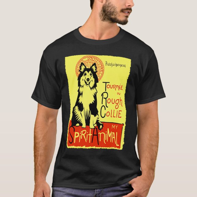 Camiseta Cute Rough Collie Rough Haired Collie Dog (Frente)