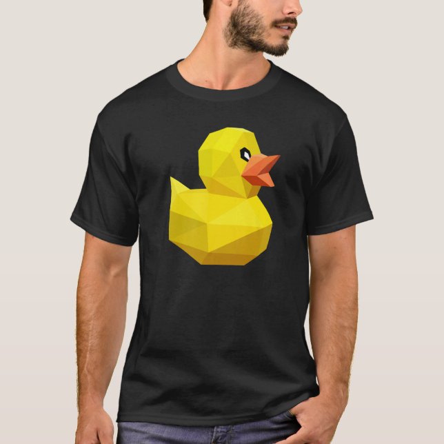 Camiseta Cute Rubber Duck  Bird Geometric Abstract Ducky (Frente)