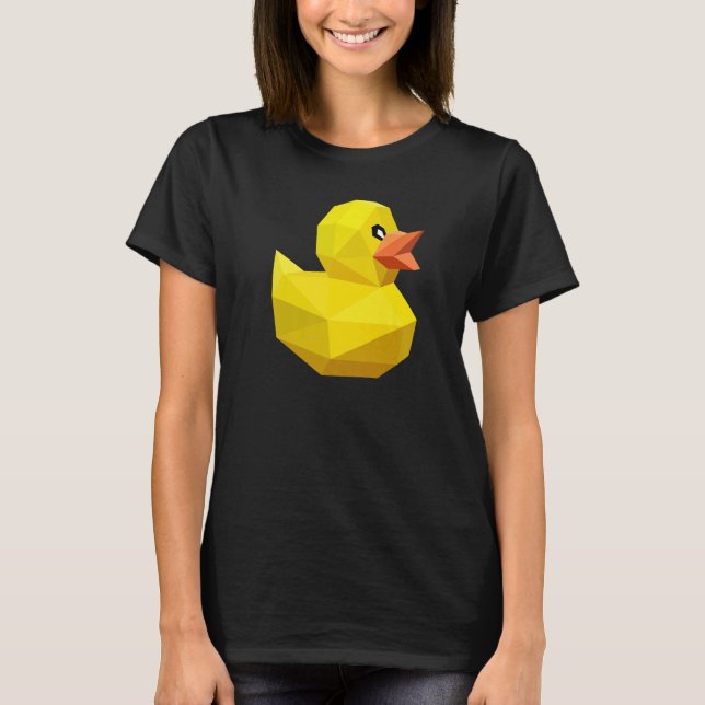 Camiseta Cute Rubber Duck  Bird Geometric Abstract Ducky (Frente)