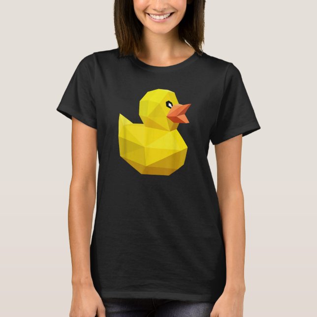 Camiseta Cute Rubber Duck   Bird Geometric Abstract Ducky (Frente)