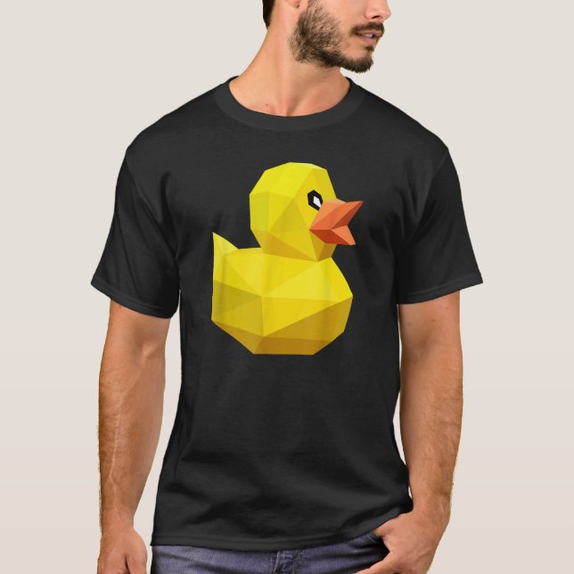 Camiseta Cute Rubber Duck   Bird Geometric Abstract Ducky (Frente)