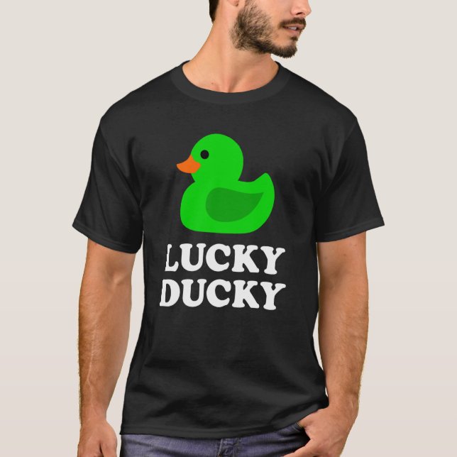 Camiseta Cute Rubber Duck Lucky Ducky Quack Cool Animal Gra (Frente)