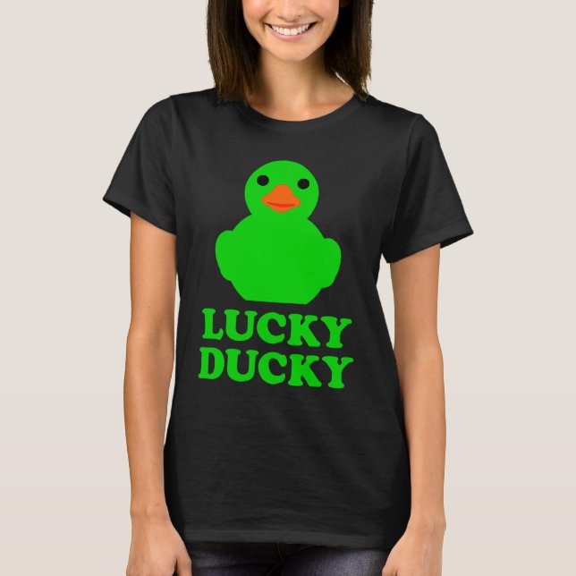 Camiseta Cute Rubber Duck Lucky Ducky Quack Cool Animal Gra (Frente)