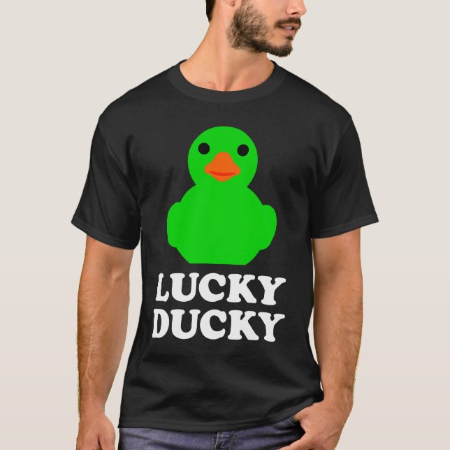 Camiseta Cute Rubber Duck Lucky Ducky Quack Cool Animal Gra (Frente)