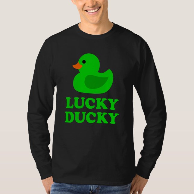 Camiseta Cute Rubber Duck Lucky Ducky Quack Cool Animal Gra (Frente)