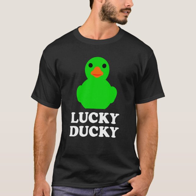 Camiseta Cute Rubber Duck Lucky Ducky Quack Cool Animal Gra (Frente)