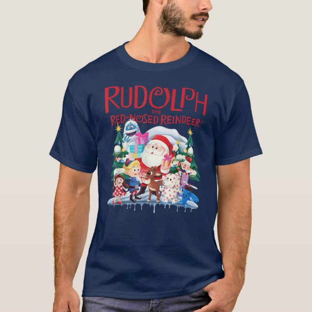 Camiseta Cute Rudolph The Red Nosed Reindeer Christmas Spec (Frente)