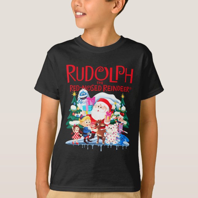Camiseta Cute Rudolph The Red Nosed Reindeer Christmas Spec (Frente)