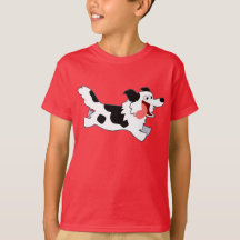 Cute Runon Border Collie Kids T-Shirt