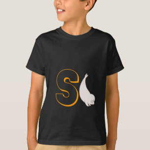 Camiseta Cute S for Seal - Crianças - Alfabeto ABCD inglês