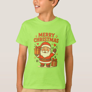 Camiseta Cute Santa Claus Christmas Art – Merry Christmas