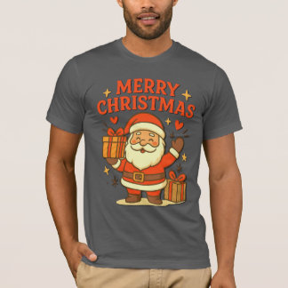 Camiseta Cute Santa Claus Christmas Art – Merry Christmas
