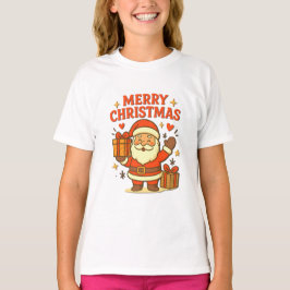 Camiseta Cute Santa Claus Christmas Art – Merry Christmas