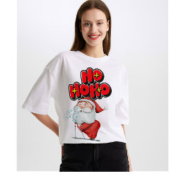 Camiseta Cute Santa “Ho Ho Ho” Christmas – for family