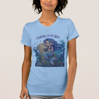 Camiseta Cute Sea Character with Coffee Coven