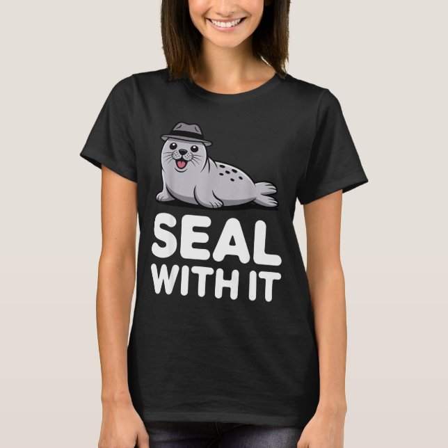Camiseta Cute Seal Costume For Men Women Kids Ocean Animal  (Frente)