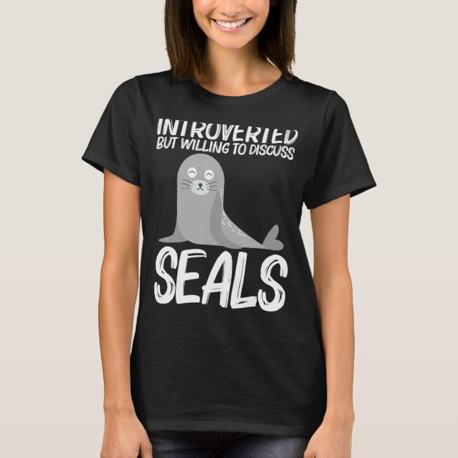 Camiseta Cute Seal For Men Women Sea Lion Zoo Animal (Frente)