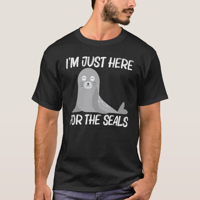 Camiseta Cute Seal For Men Women Sea Lion Zoo Animal  1 (Frente)
