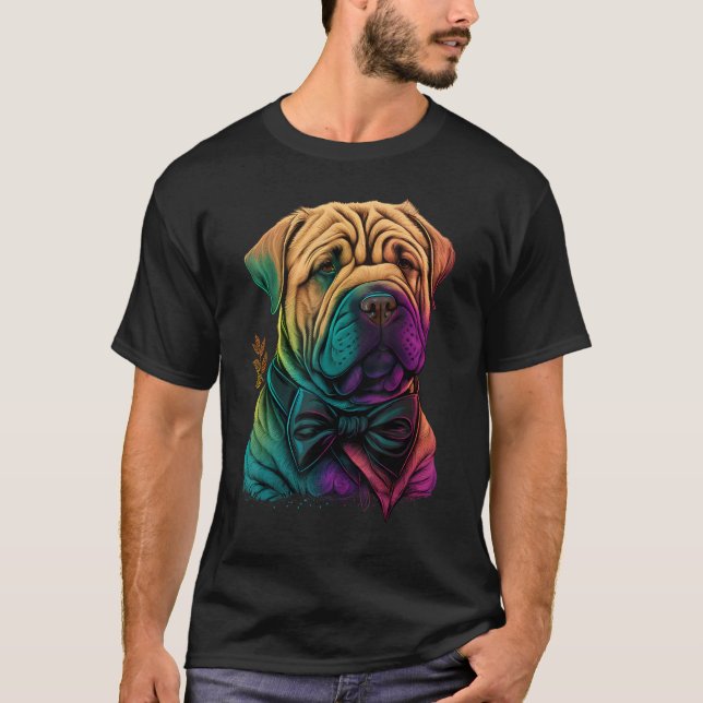 Camiseta Cute Shar Pei Dog on Shar Pei  1 (Frente)