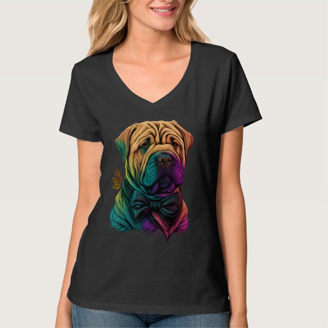 Camiseta Cute Shar Pei Dog on Shar Pei  1 (Frente)