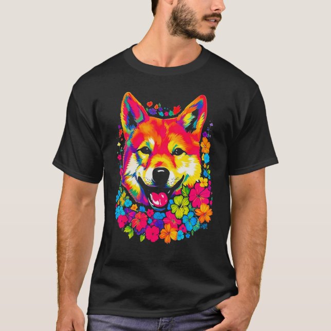 Camiseta Cute Shiba Inu Dog (Frente)
