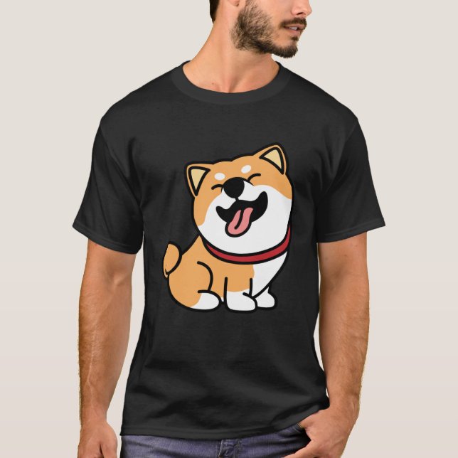 Camiseta Cute Shiba Inu Dog (Frente)