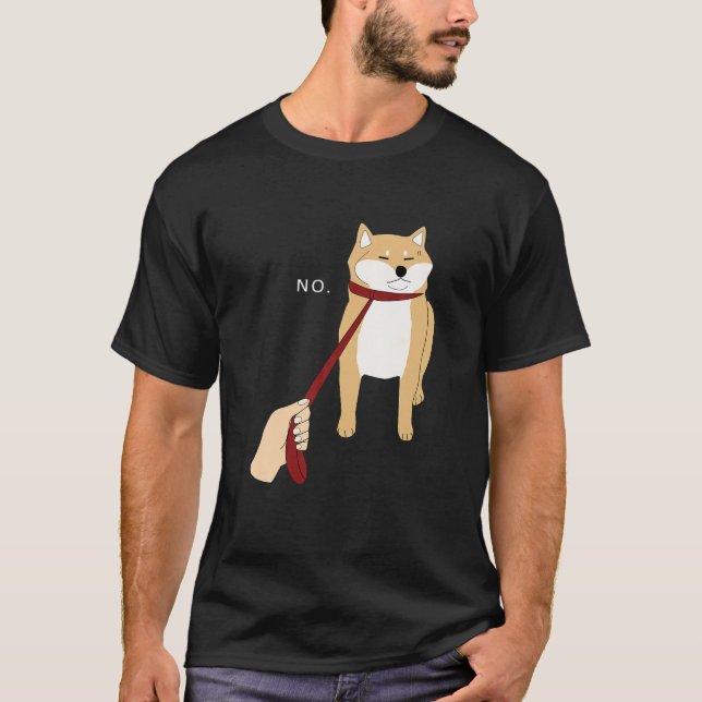 Camiseta Cute Shiba Inu Nope - Doge Memória B (Frente)