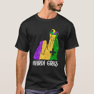 Camiseta Cute Shih Tzu Dog Lover Mardi Gras Party Jester Mã