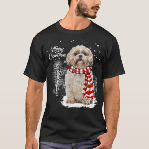 Camiseta Cute Shih Tzu Natal Cachorro Cachorro Cachorro