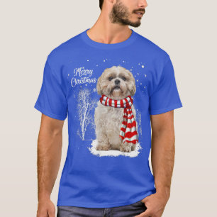 Camiseta Cute Shih Tzu Natal Cachorro Cachorro Cachorro