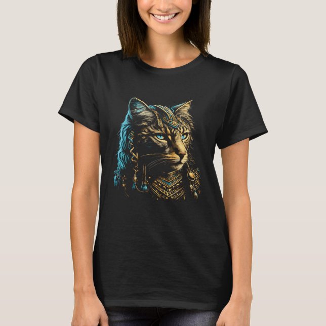 Camiseta Cute Siberian Cat  Egyptian Pharaoh Siberian Cat O (Frente)