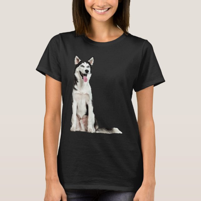 Camiseta Cute Siberian Husky (Frente)