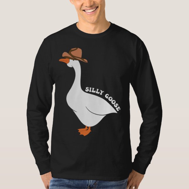 Camiseta Cute Silly Goose Ugly Xmas  Goose Trendy Clothing (Frente)