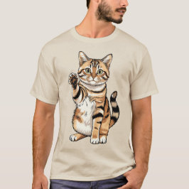 Camiseta Cute simple design men cat lover
