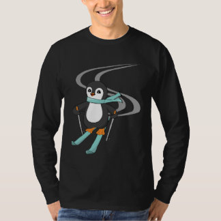 Camiseta Cute Skiing Penguin Animal Penguins