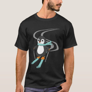 Camiseta Cute Skiing Penguin Animal Penguins