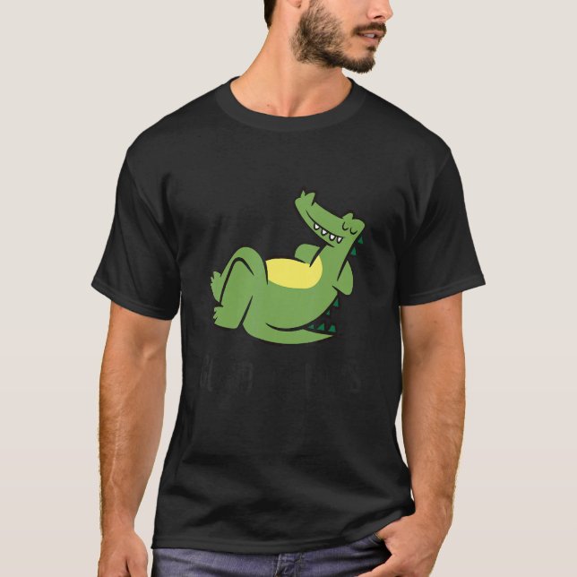 Camiseta Cute Sleeping Alligator Good At Naps  Alligator (Frente)