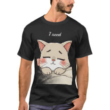 Cute Sleeping Cat I Need a Nap Kawaii Artwork