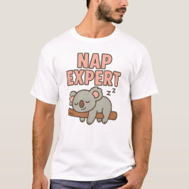 Camiseta Cute Sleeping Koala “Nap Expert”